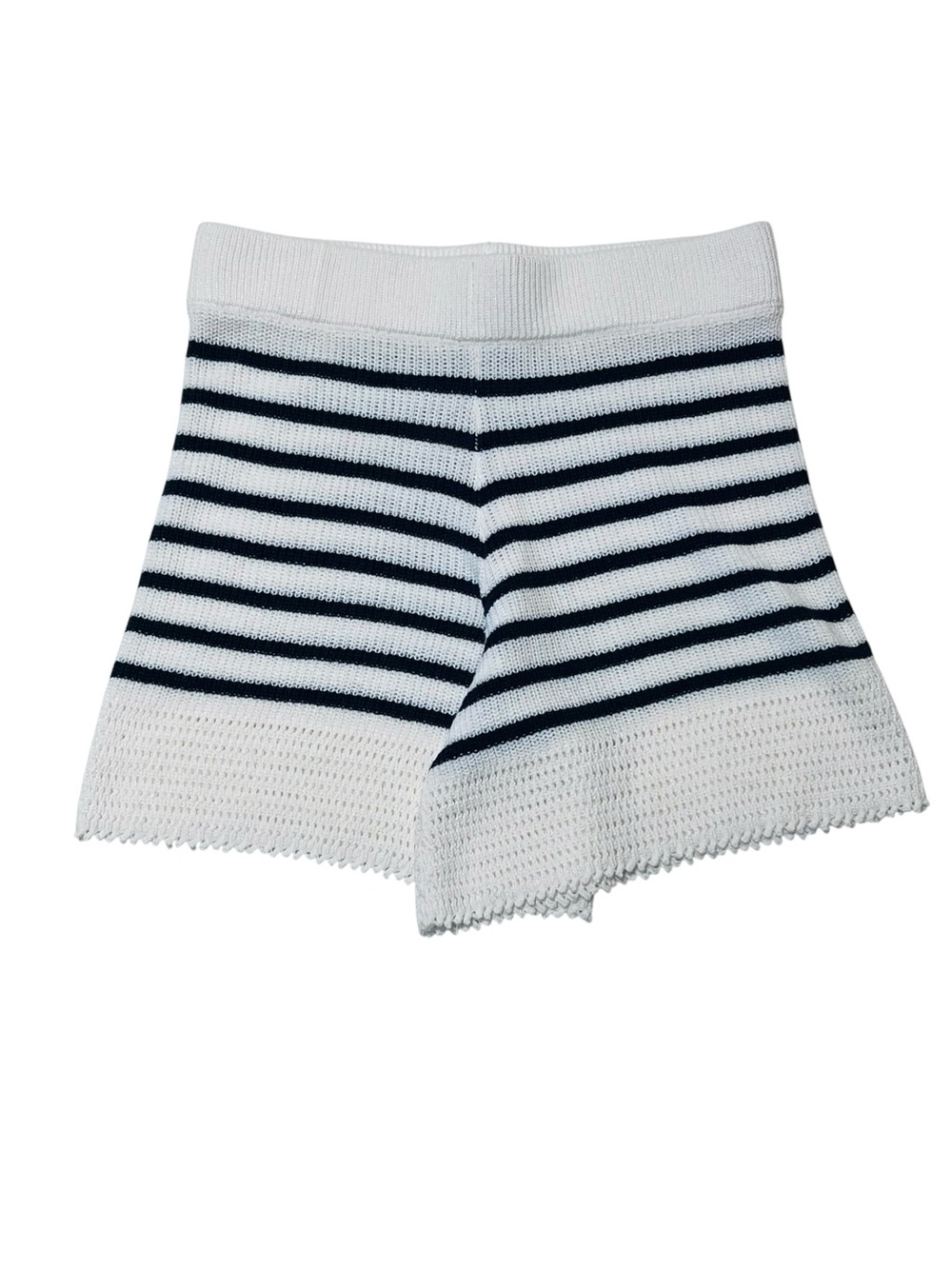 Mayoral Knit Shorts girls 10Y White and Navy Striped